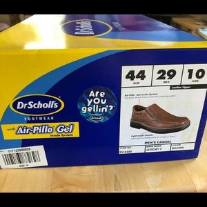 Mens Dr Scholls slip on Jeremy 2 shoes. Size 10. Leather upper. New with tags